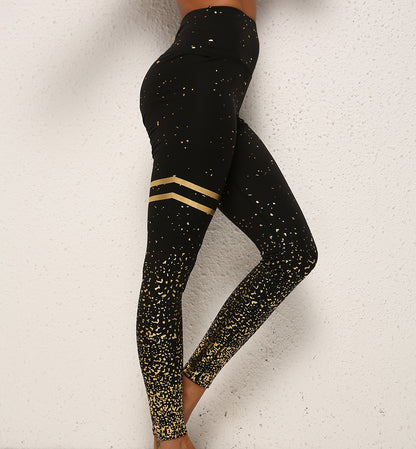 WILKYs4Gold Dot Striped Print Leggings Fitness Butt Lifting Running Sport Gym
 Product information:
 


 Material:Nylon
 
 Style:Fashion Simple
 
 Features:Solid color
 
 Color:picture color


 
 Size Information:
 
 
 


 


 Note:
 
 1. Asi