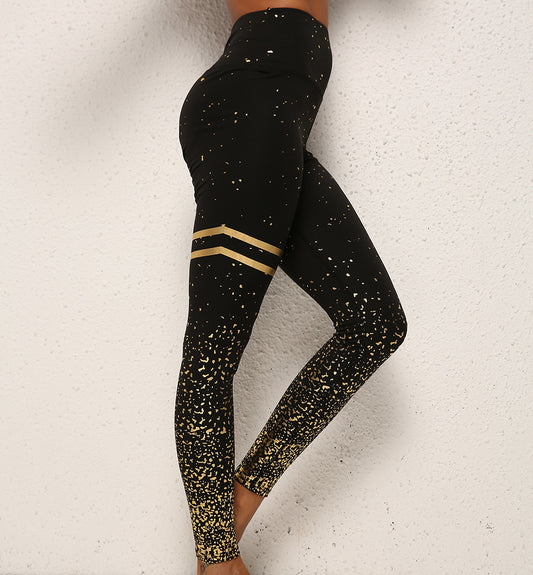 WILKYs4Gold Dot Striped Print Leggings Fitness Butt Lifting Running Sport Gym
 Product information:
 


 Material:Nylon
 
 Style:Fashion Simple
 
 Features:Solid color
 
 Color:picture color


 
 Size Information:
 
 
 


 


 Note:
 
 1. Asi