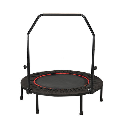 WILKYsTrampolineChildren's Trampoline Exercise Bed Indoor Home Adult Sports
 Product information:
 


 Color: red and black
 Material: PP mesh + bold waist drum spring + PP pad + steel
 Load bearing: 100LB
 Suitable aged:5-60 year
 Size:40i