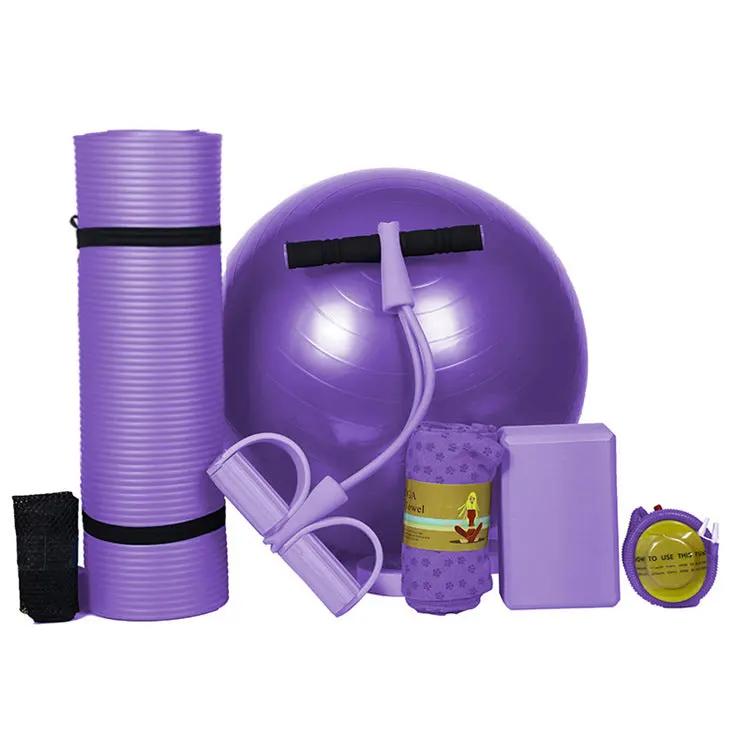 Beginner Yoga Mat Five Piece Set Of Fitness Equipment - WILKYs