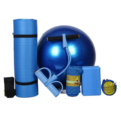 Beginner Yoga Mat Five Piece Set Of Fitness Equipment - WILKYs