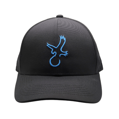 Black/Carolina Blue Eagle Performance Hat - WILKYs
