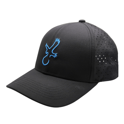 Black/Carolina Blue Eagle Performance Hat - WILKYs