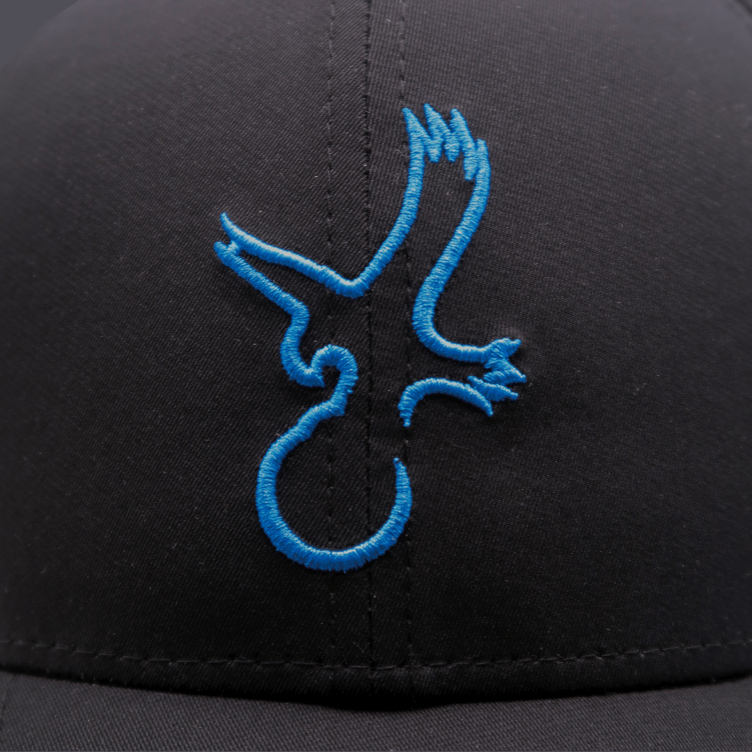 Black/Carolina Blue Eagle Performance Hat - WILKYs