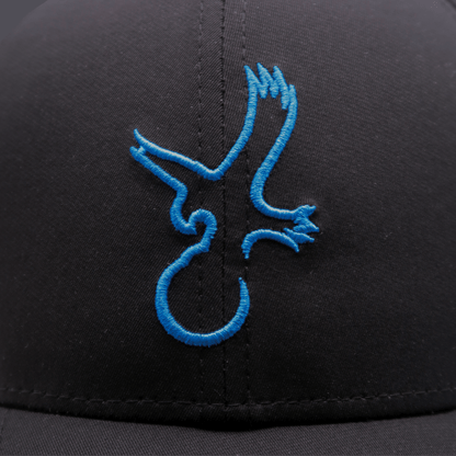 Black/Carolina Blue Eagle Performance Hat - WILKYs