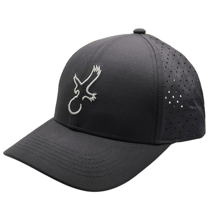 Black/Grey Eagle Performance Hat - WILKYs