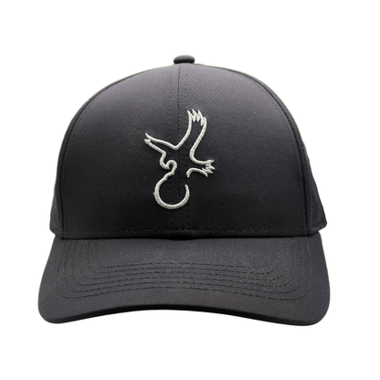 Black/Grey Eagle Performance Hat - WILKYs