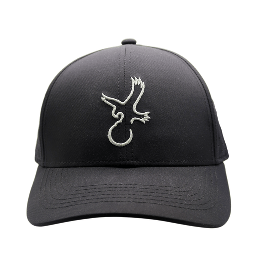 Black/Grey Eagle Performance Hat - WILKYs