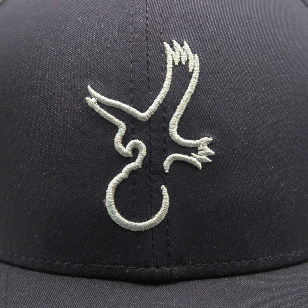 Black/Grey Eagle Performance Hat - WILKYs