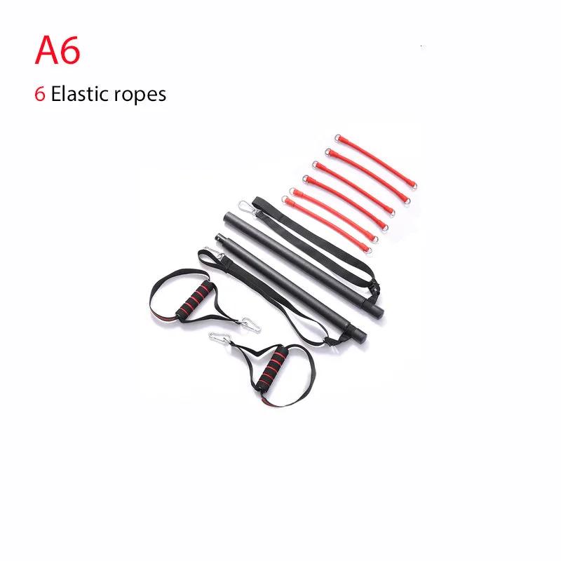 Body Workout Trainer Bar with Resistance Bands Rubber Buckles - WILKYs