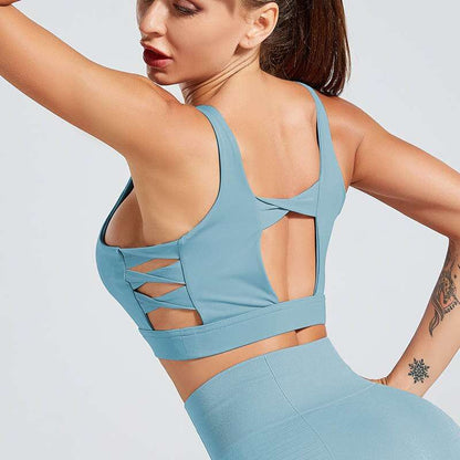 Breathable Fitness Shockproof Sports Bra – High Support & Comfort - WILKYs