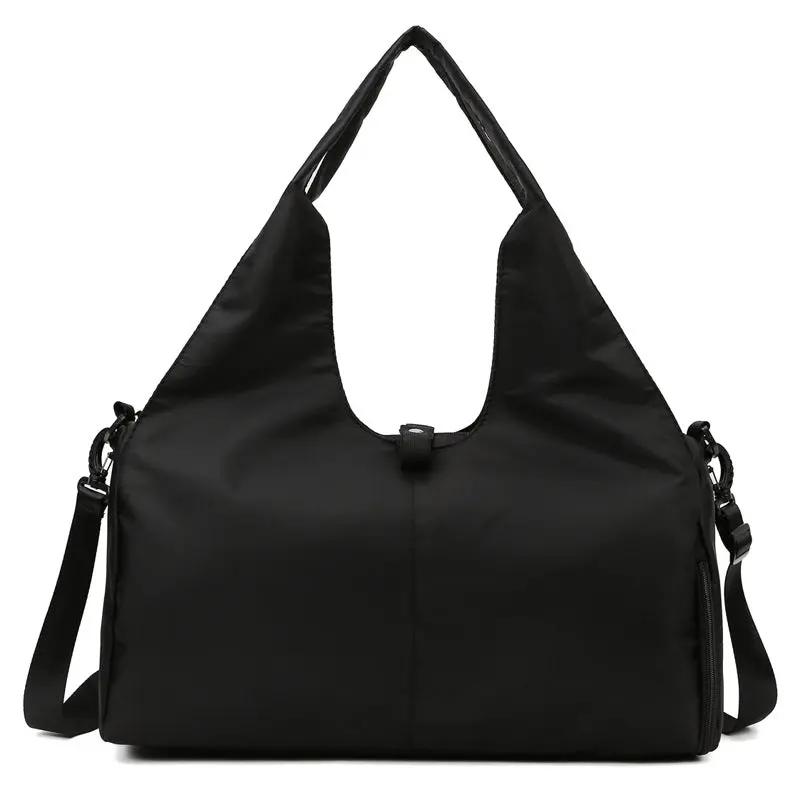 Women yoga bag with wet separation, large capacity for travel, sports, and fitness.