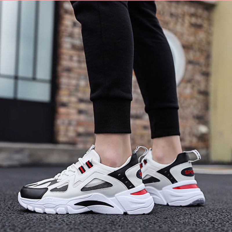 WILKYssneakersWhite Sneakers Men Non Slip Walking Running Shoes SportsExperience ultimate comfort and style with our White Sneakers for men. Designed for walking, running, and other sports activities, these non-slip shoes will keep you