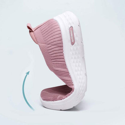 Casual Mesh Shoes Sock Slip On Flat Shoes For Women Sneakers Casual Soft Sole Walking Sports Shoe - WILKYs