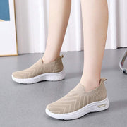 Casual Mesh Shoes Sock Slip On Flat Shoes For Women Sneakers Casual Soft Sole Walking Sports Shoe - WILKYs