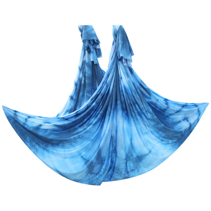 WILKYs0Home Color Gradient Aerial Yoga Hammock Fabric
 Product information:
 


 Fabric: High Density Nylon, good quality, comfortable and stretchy, perfect for yoga hammock swings.
 
 Size: 5m (5M x 2.8M). If you need