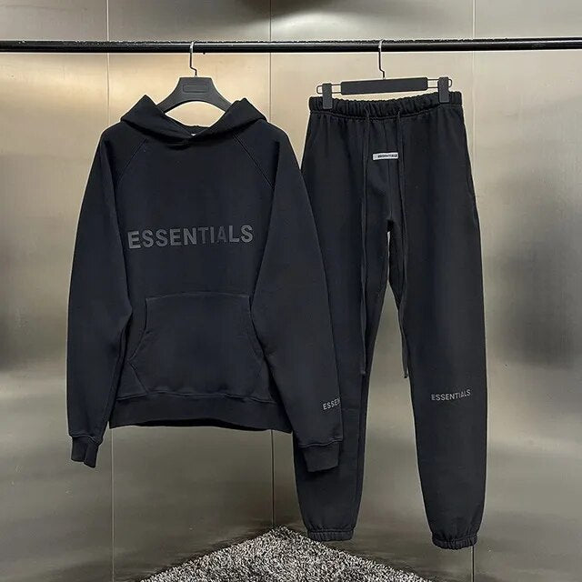 WILKYsSweat SuitReflective Hoodies sets Letter Prints Jumpsuit Sweatsuit TracksuitsThe "Reflective Hoodies"  are a fashionable and high-quality clothing set that includes both a hoodie and pants. Here are the key details:                           