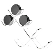 Clear Hockey Puck Display Case Acrylic Hockey Puck Display Stand Sports for 3 Pucks Hockey Puck Holder Storage Decoration Gift - WILKYs