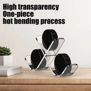 Clear Hockey Puck Display Case Acrylic Hockey Puck Display Stand Sports for 3 Pucks Hockey Puck Holder Storage Decoration Gift - WILKYs