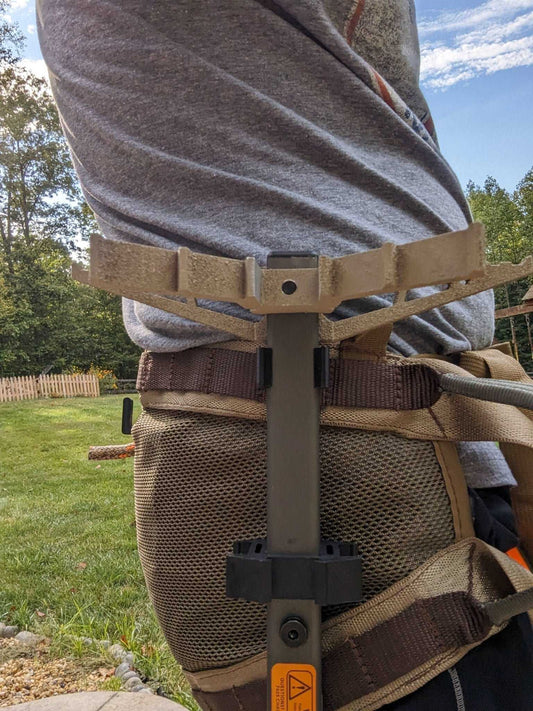 Climbing Stick Caddy for 1" Square Tubing for Saddle Hunting - WILKYs