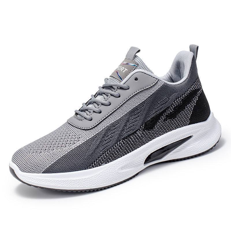 Color - blocked Mesh Sneakers Men Breathable Comfortable Casual Fashion Lace Up Wear - resistant Walking Running Sports Shoes - WILKYs