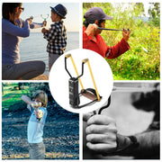 Compact Folding Slingshot Wrist Rocket Catapult For Hunting Outdoor Sport Games - WILKYs