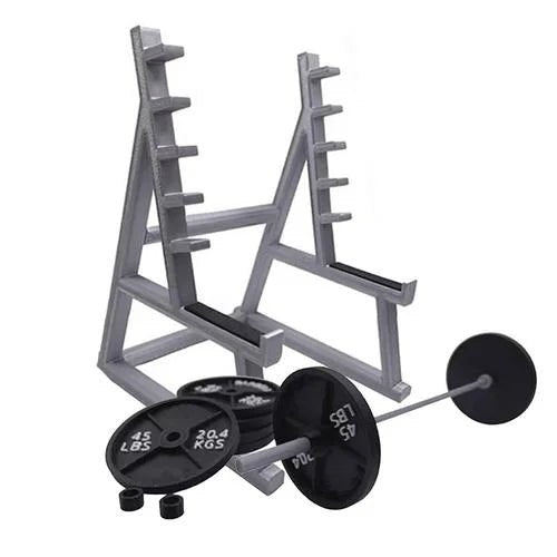 Creative Barbell Rack Pen Holder Mini Squat Rack Ornaments With Barbells And Weights Funny Weightlifting Gift Desk Organizer - WILKYs