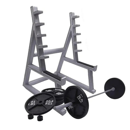 Creative Barbell Rack Pen Holder Mini Squat Rack Ornaments With Barbells And Weights Funny Weightlifting Gift Desk Organizer - WILKYs