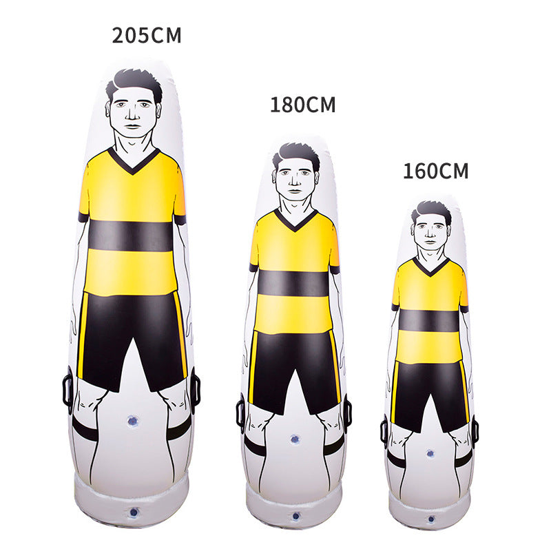 WILKYs0Portable Football Inflatable Human Wall Training Equipment
 Product information:


 
 Material: pvc
 
 Specifications: 175 195 205
 
 Applicable scene: foot basket sports
 
 Color: white 160cm, yellow 160cm, red 160cm, whit