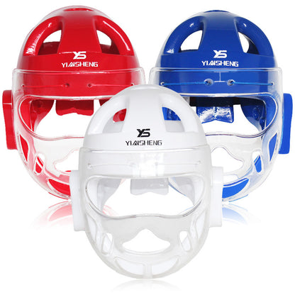 WILKYsFitness equipmentKarate Helmet Protective EquipmentThis Karate Helmet Protective Equipment offers essential head protection for those practicing the martial art of Karate. With a durable design and secure fit, it ens