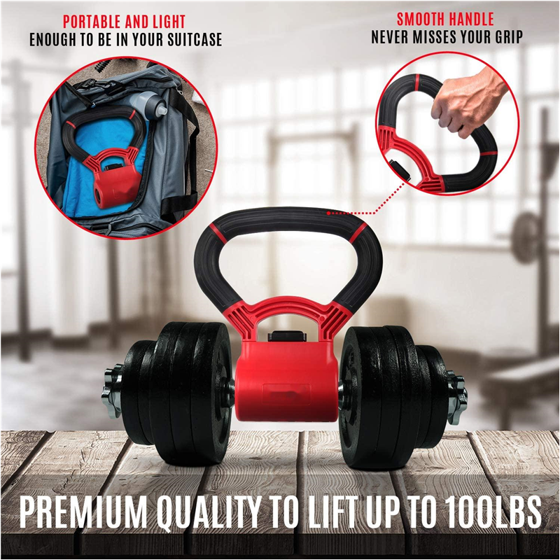 WILKYs0Simple Single Hole Portable Grip Dumbbell
 Product information:


 Material: ABS
 
 Applicable scenarios: running, fitness equipment, health massage, fitness and body, sports trends
 
 Color: red
 
 
 
 


