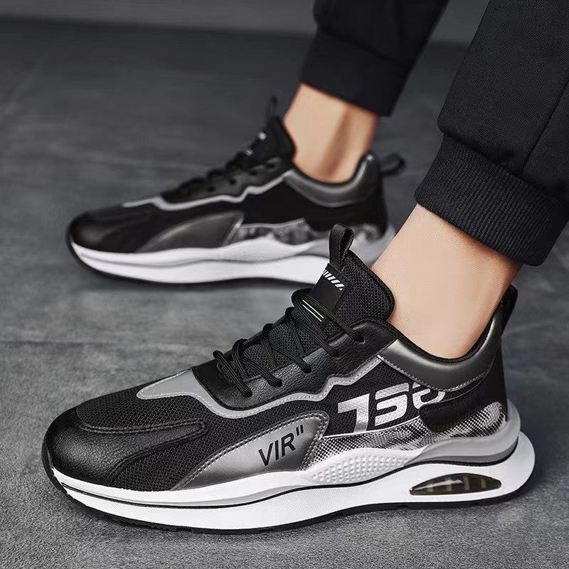 WILKYsMen ShoesAir Cushion Mesh Sneakers Personalized Fashion Lace Up Sports Shoes Me
 Product information:
 


 Function: Breathable, lightweight, non-slip, wear-resistant
 
 Upper Material: Mesh
 
 Sole Material: Rubber
 
 Wearing style: front lace