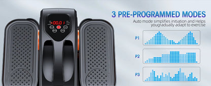 Desk Elliptical Machine, Ellipse Leg Exerciser for Seniors Fully Assembled, Quiet & Portable Electric Seated Pedal Exerciser wit - WILKYs