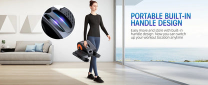 Desk Elliptical Machine, Ellipse Leg Exerciser for Seniors Fully Assembled, Quiet & Portable Electric Seated Pedal Exerciser wit - WILKYs