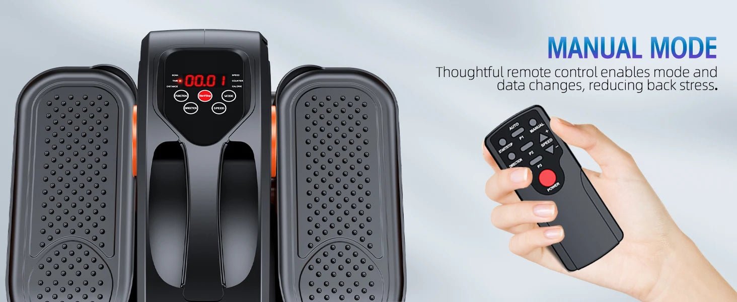 Desk Elliptical Machine, Ellipse Leg Exerciser for Seniors Fully Assembled, Quiet & Portable Electric Seated Pedal Exerciser wit - WILKYs