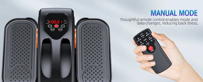 Desk Elliptical Machine, Ellipse Leg Exerciser for Seniors Fully Assembled, Quiet & Portable Electric Seated Pedal Exerciser wit - WILKYs