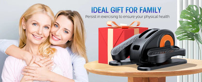 Desk Elliptical Machine, Ellipse Leg Exerciser for Seniors Fully Assembled, Quiet & Portable Electric Seated Pedal Exerciser wit - WILKYs