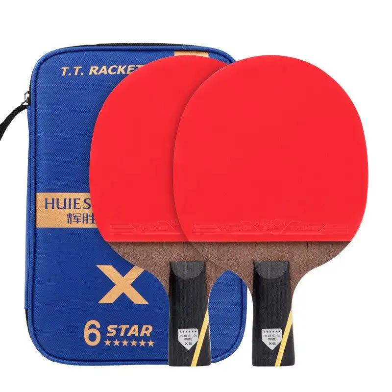 Double - sided anti - adhesive six - star table tennis racket - WILKYs