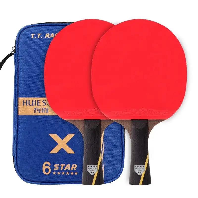Double - sided anti - adhesive six - star table tennis racket - WILKYs