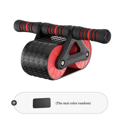 Double Wheel Abdominal Exerciser Women Men Automatic Rebound Ab Wheel Roller Waist Trainer Gym Sports Home Exercise Devices - WILKYs
