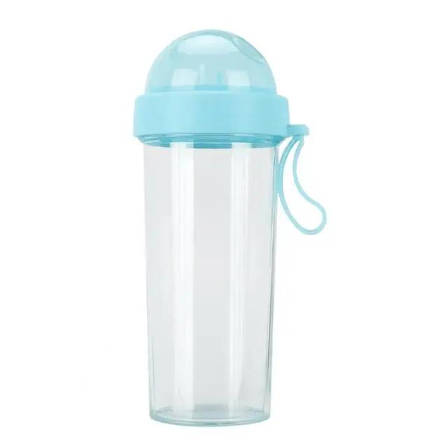 Drinking Cup Double Straw Water Bottle - WILKYs