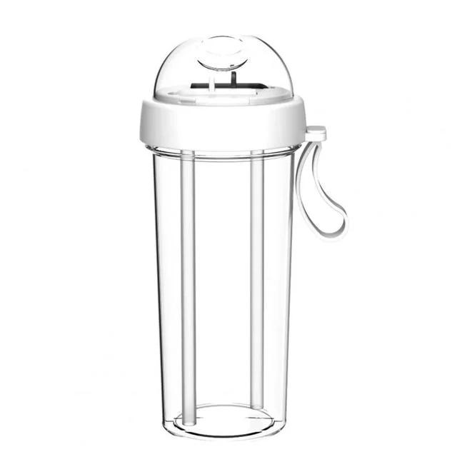 Drinking Cup Double Straw Water Bottle - WILKYs