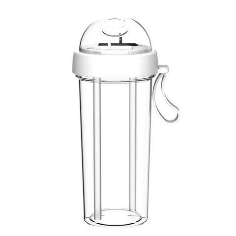 Drinking Cup Double Straw Water Bottle - WILKYs