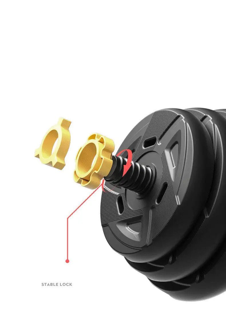 Dumbbell Fitness Home Environmental Protection Barbell With Adjustable Weight Package - WILKYs