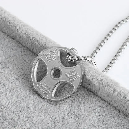 Dumbbell Pendant Necklace for Fitness Lovers - WILKYs