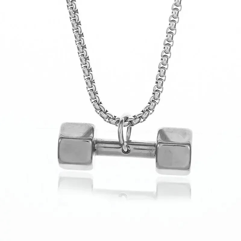 Dumbbell Pendant Necklace for Fitness Lovers - WILKYs