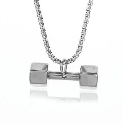 Dumbbell Pendant Necklace for Fitness Lovers - WILKYs