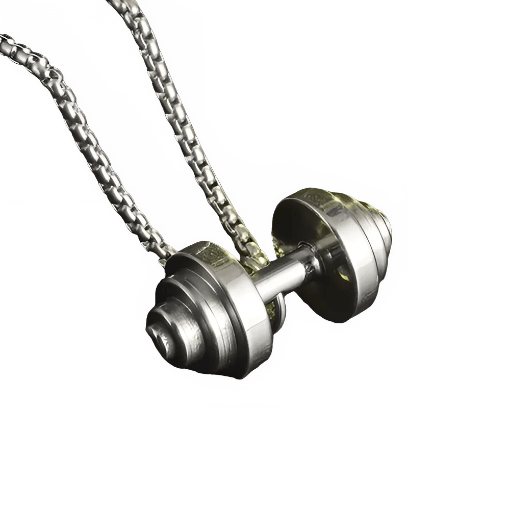 Dumbbell Pendant Necklace for Fitness Lovers - WILKYs