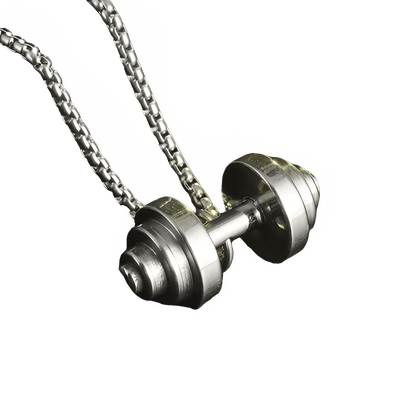 Dumbbell Pendant Necklace for Fitness Lovers - WILKYs