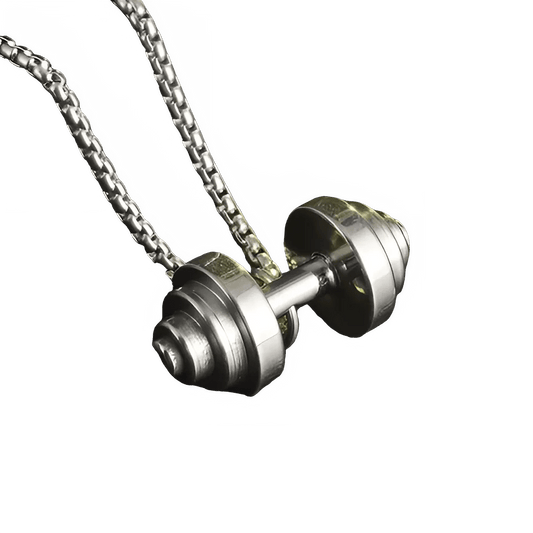 Dumbbell Pendant Necklace for Fitness Lovers - WILKYs